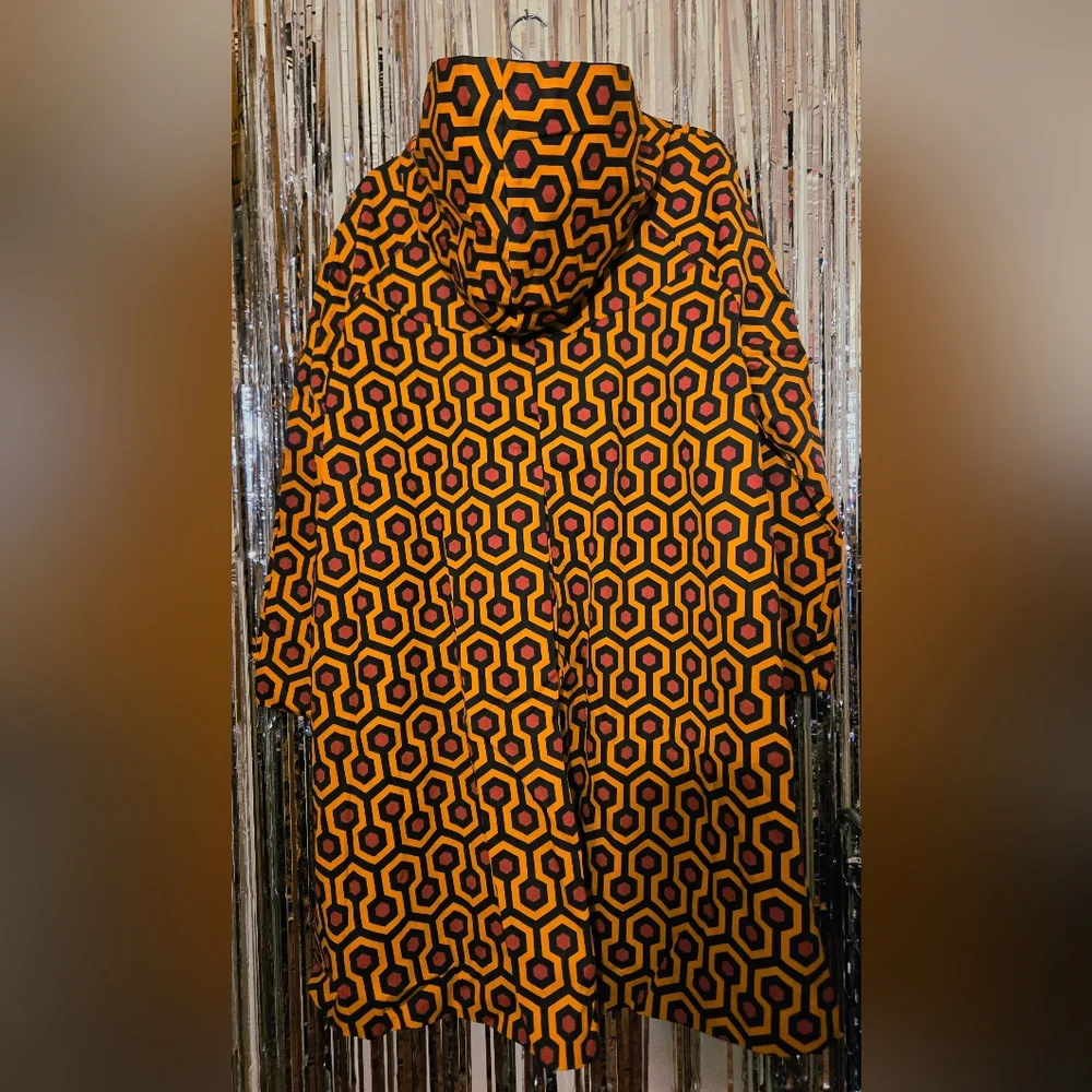 NWT PinUp Couture Hotel Hexagon Print Car Coat - Picture 9 of 9